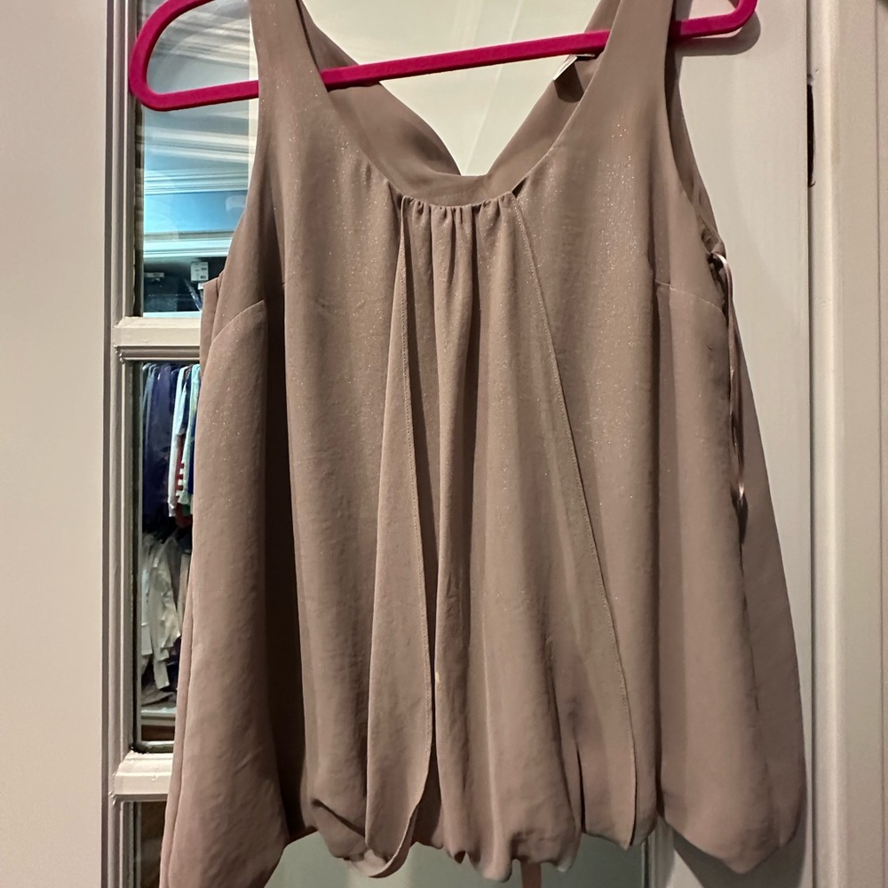 Anthropologie Women's Taupe Blouse